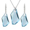 Set šperkov  Swarovski elements De-Art modrý AQUAMARINE 18mm