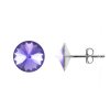 Náušnice swarovski elements Rivoli 6 mm fialové TANZANITE – napichovačky