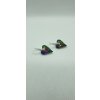 Čarokrásne náušnice Swarovski elements srdce Crazy zelené Crystal Vitrail medium 17mm