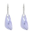 Náušnice  Swarovski elements  krídla 23 mm fialové PROVENCE LEVANDER