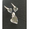 Set Swarovski elements srdce Devoted2U číry CRYSTAL 17mm