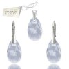 Set  Swarovski elements hruška modrý BLUE SHADE 16mm