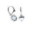 Náušnice Swarovski elements  kocky 6 mm číre CRYSTAL