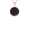 Prívesok Swarovski elements Discoball 14 mm fialový Amethyst
