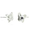 Náušnice Swarovski elements  motýliky 12 mm číre Crystal – napichovačky
