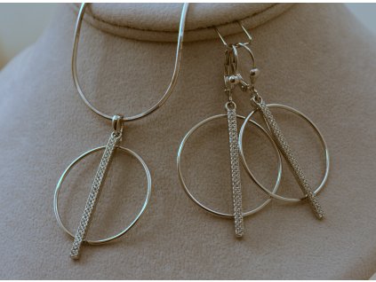 Stříbrná souprava Loren