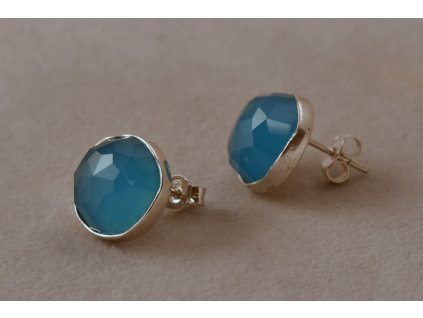12293 stribrne nausnice tana blue