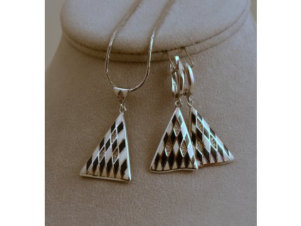 Stříbrná souprava Eleonora