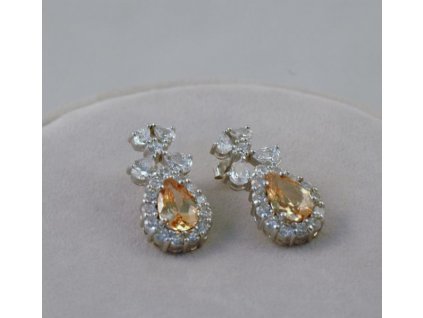 4417 stribrne nausnice scarlet