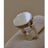 Stříbrný prsten Nala Pearl