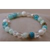 9797 3 naramek z prirodnich kamenu jadeit tyrkysove modry
