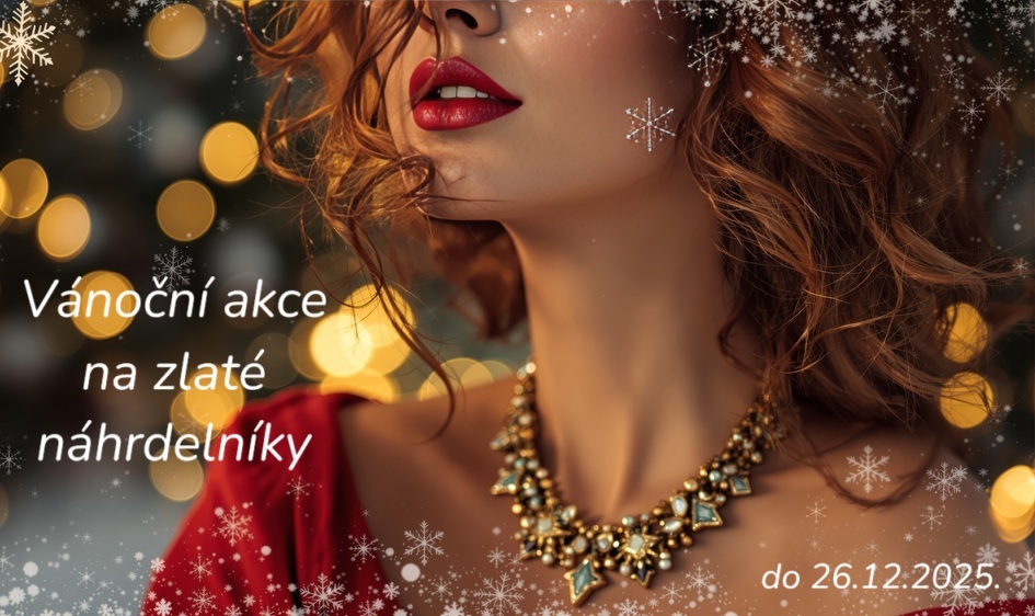 Vánoční akce na zlaté náhrdelníky