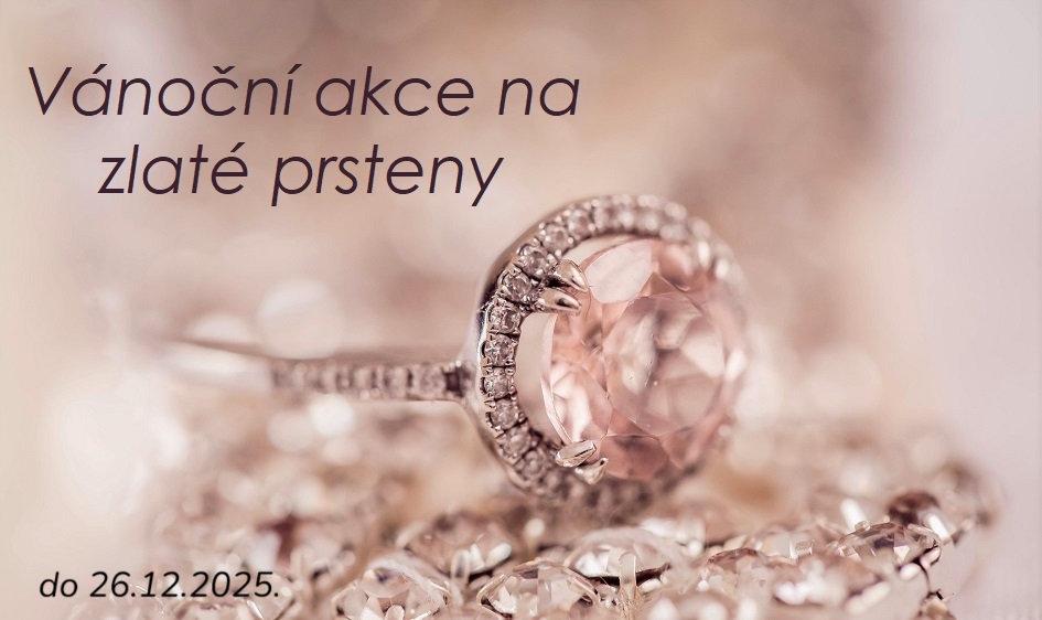 Vánoční akce na zlaté prsteny