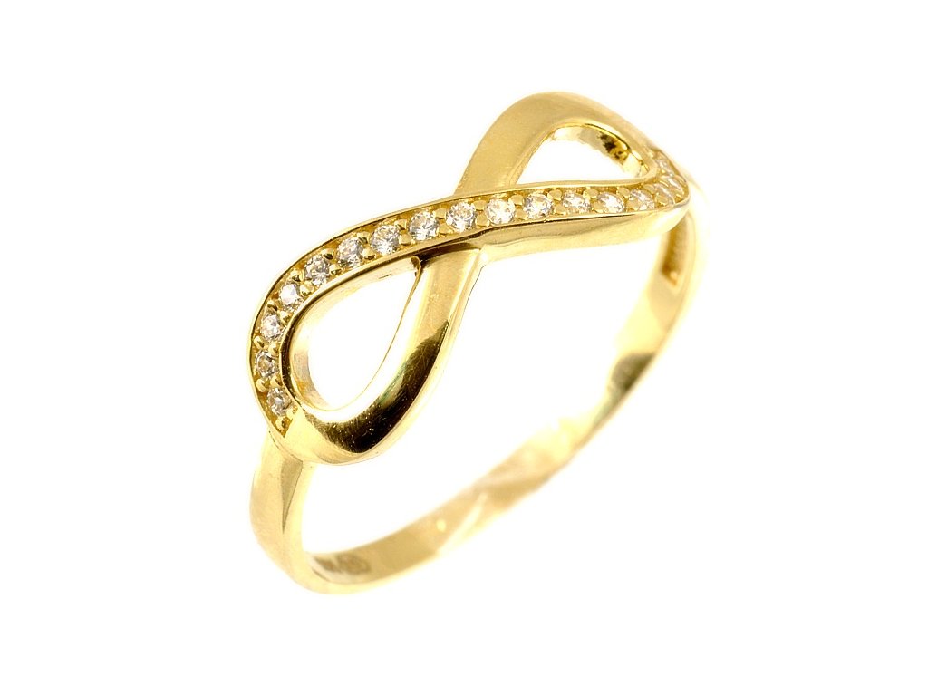 Zlatý dámský prsten mašle 1709 - ŠPERKY-NM