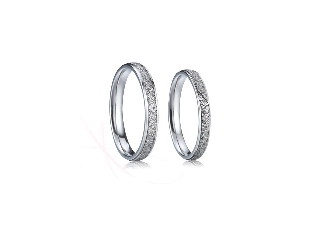 Snubní prsteny ocelové Radovan a Lada (Rytina Rytina do snubních prstenů)