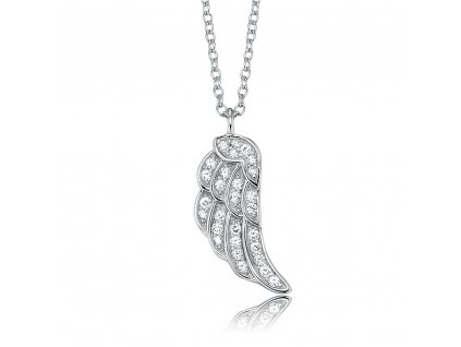 Stříbrný náhrdelník andělské křídlo 644 (Délka náhrdelníku 40 cm)