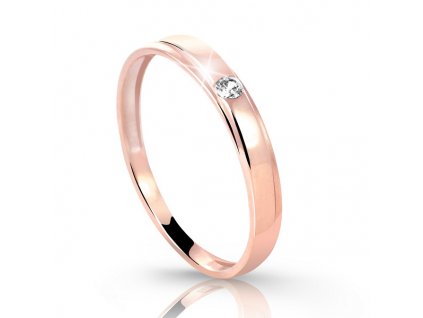 Dámský prsten v růžovém zlatě 1874 (Velikost prstenu 50)