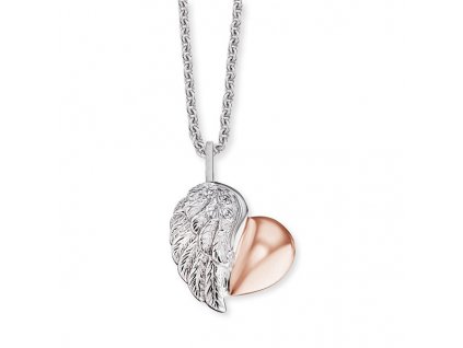 Stříbrný náhrdelník se srdíčkem Engelsrufer 1001 (Délka náhrdelníku 45 cm)