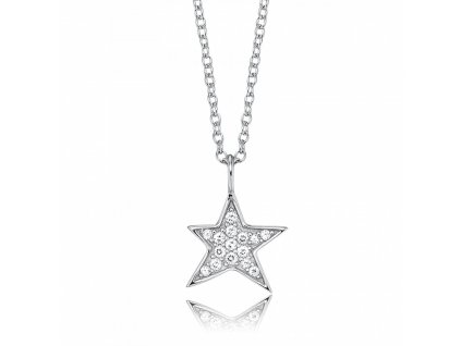 Stříbrný náhrdelník hvězda Engelsrufer ERN-LILSTAR-ZI (Délka náhrdelníku 40 cm)