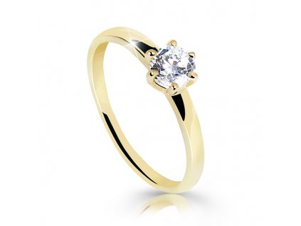 Zásnubní prsten se zirkonem 1083 (Velikost prstenu 49)
