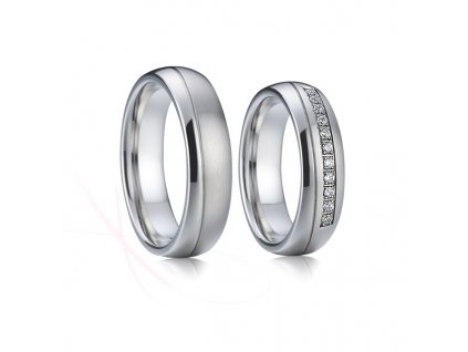 Snubní prsteny ocelové Romeo a Julie (Rytina Rytina do snubních prstenů)