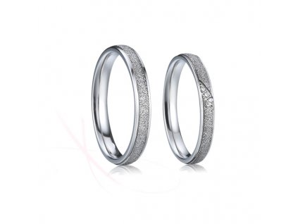 Snubní prsteny ocelové Radovan a Lada (Rytina Rytina do snubních prstenů)