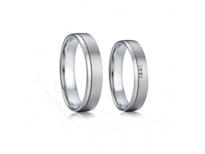 Snubní prsteny ocelové Evžen a Taťána (Rytina Rytina do snubních prstenů)