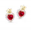 102283 zlate nausnice rubin srdicka 2745