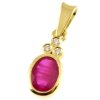 103261 zlaty privesek s rubinem a brilianty 1721