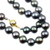 Náhrdelník z černých perel Karibik 806 (Délka náhrdelníku 45 cm)