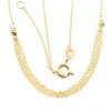 Zlatý dámský náhrdelník s řetízky 941 (Délka náhrdelníku 42 cm)