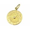 Zlatý přívěsek 077 hodiny narození (Barva zlata bílá)