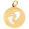 94525 zlaty kulaty privesek nozicky za porod 1266