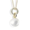 Zlatý přívěsek s perlou 1491 (Barva zlata bílá)