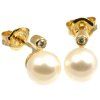98734 zlate nausnice s perlou a diamantem 2369