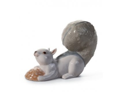 LLADRÓ Festive squirrel III španielsky porcelán 01008165