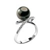 Diamantový zlatý prsteň s Tahitskou perlou COMETE