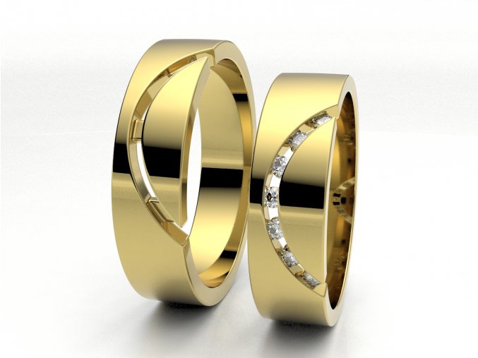 Snubní prsteny žluté zlato 3300902