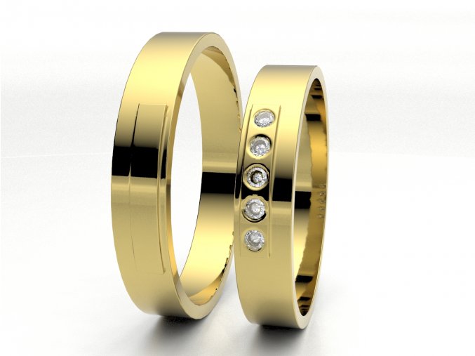 Snubní prsteny žluté zlato 3304902