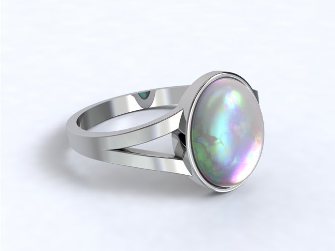 Stříbrný prsten s opálem 327201