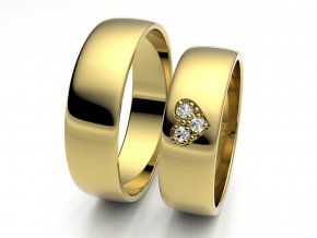 Snubní prsteny žluté zlato 3306202