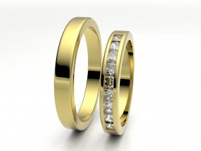 Snubní prsteny žluté zlato 3307402