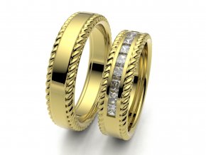 Snubní prsteny žluté zlato 3308402
