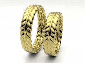 Snubní prsteny žluté zlato 3308702