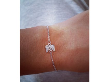 řetízkový náramek WINGS silver plated