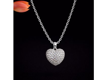 Řetízek s příveškem srcde