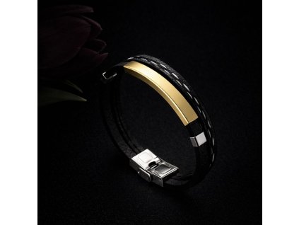 Náramek pánský dvojitý