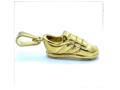 (O3812) Ocelový přívěšek BOTY/KOPAČKA, GOLD/zlatá barva