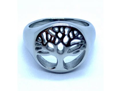 (O155) Ocelový dámský prsten STROM ŽIVOTA