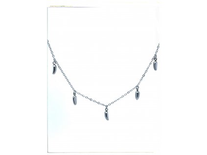 (O4031) Ocelový dámský set/náhrdelník ZRNKA